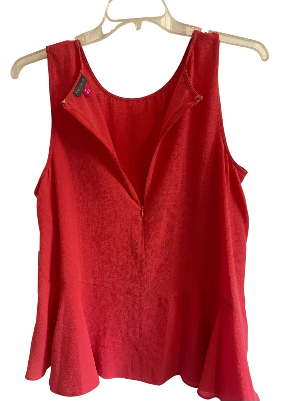 Vince Camuto Lightweight Airy Sleeveless Peplum Top Size XL - Picture 3 of 8